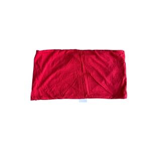 NWT Topshop Womens Red Ribbed Knit Tube Top Bandeau Strapless Size US 8